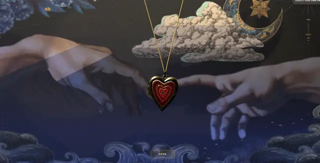 Locket pendant anniversary page